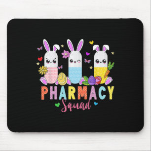 Tapis De Souris Technicien en pharmacie Bunny Jour de Pâques Techn