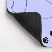 Tapis De Souris Technicien vétérinaire - empreintes de pattes sur (Coin)