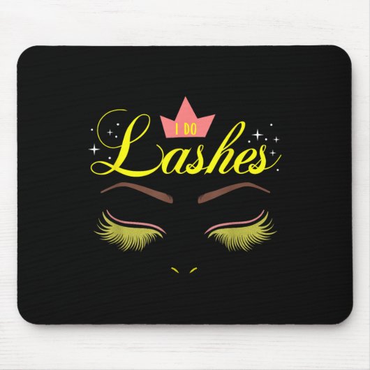 Tapis De Souris Technicienne de cils (Devant)
