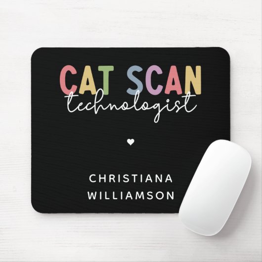 Tapis De Souris Technologue en numérisation CAT personnalisée Cade (Avec souris)