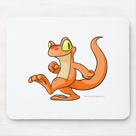 Tapis De Souris Techo orange sur une recherche (Devant)