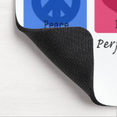Tapis De Souris Teckel d'amour de paix (Coin)