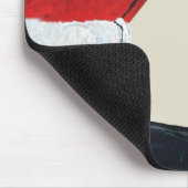 Tapis De Souris Teckel et Père Noël (Coin)
