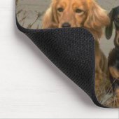 Tapis De Souris Teckel sur la plage Mousepad (Coin)