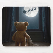 Tapis De Souris Teddy Bear Watching Santa Claus (Devant)