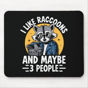 Tapis De Souris Tee Cool Raccoon Pour Hommes Femmes Enfants Raccoo