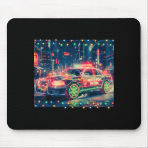 Tapis De Souris Tee-shirt de Noël pour voiture North Le Patrol
