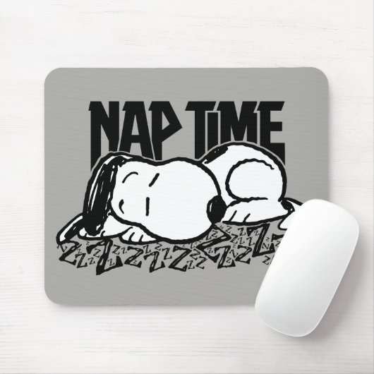 Tapis De Souris Tee - shirt | Snoopy Nap Time (Avec souris)