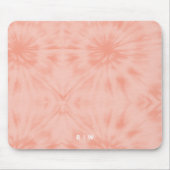 Tapis De Souris Teint | Coral rose moderne Pastel (Devant)