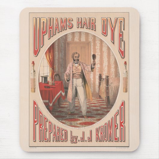 Tapis De Souris Teinture à cheveux Uphams, vers 1864 (Devant)