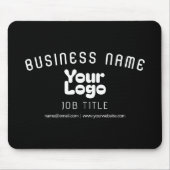 Tapis De Souris Télécharger le logo Retro-Modern noir & blanc (mod (Devant)