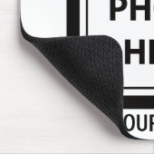 Tapis De Souris Télécharger une photo et ajouter du texte - Person (Coin)