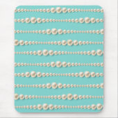 Tapis De Souris Télégant sarcelle et perles (Devant)