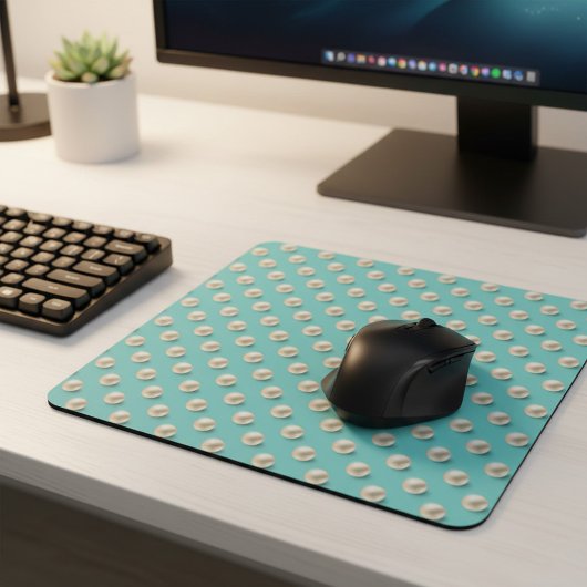 Tapis De Souris Télégant sarcelle et perles