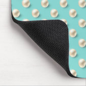 Tapis De Souris Télégant sarcelle et perles (Coin)