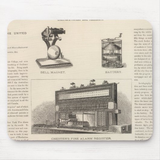 Tapis De Souris Télégraphie aux États-Unis (Devant)