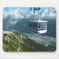 Téléphérique au-dessus de Chamonix