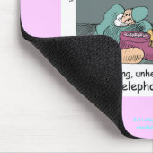 Tapis De Souris Téléphone Code Bleu Dessin Drôle Souris Pad (Coin)