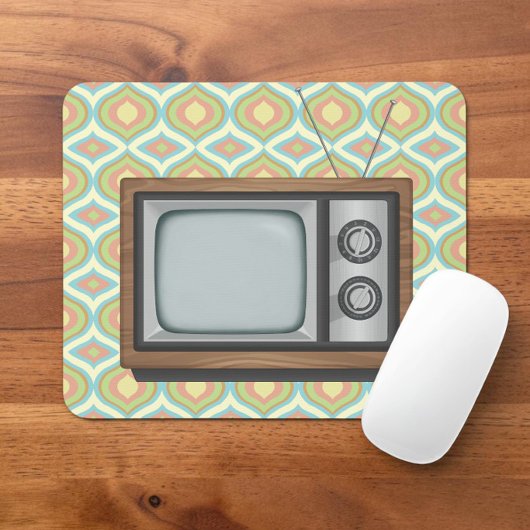 Tapis De Souris Télévision Rétro