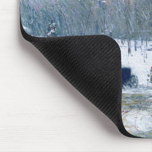 Tapis De Souris Tempête de neige, Carré Madison. Cadeau d'art Mous (Coin)