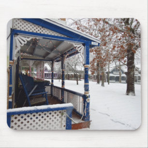 Tapis De Souris Tempête de neige en Cottage City - Martha's Vineya