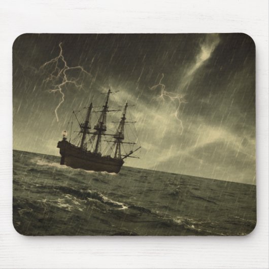 Tapis De Souris Tempête en mer (Devant)