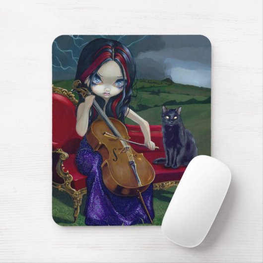 Tapis De Souris Tempête" Mousepad "de violoncelle (Avec souris)