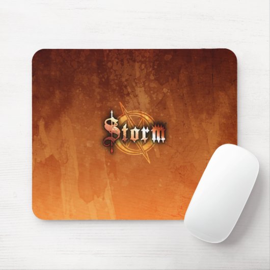 Tapis De Souris Tempête Mousepad - (RustRed) (Avec souris)