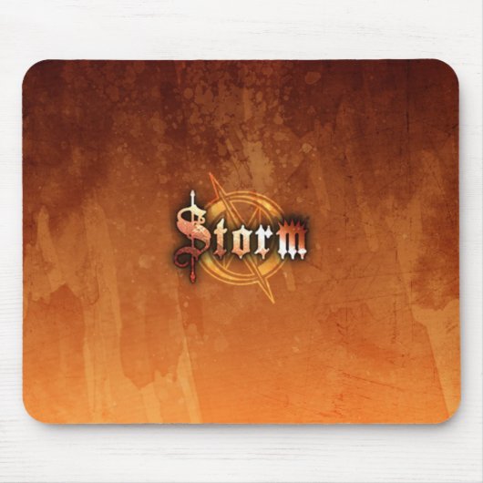 Tapis De Souris Tempête Mousepad - (RustRed) (Devant)