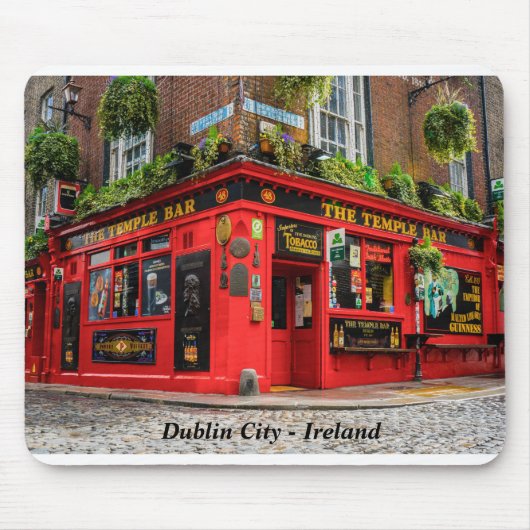 Tapis De Souris Temple Bar Dublin City Irlande (Devant)