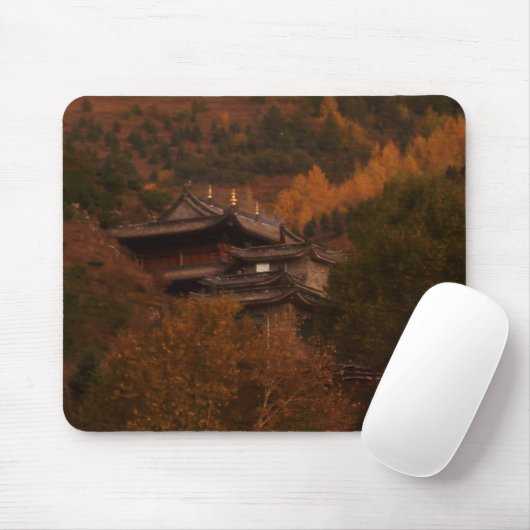 Tapis De Souris Temple bouddhiste Mousepad (Avec souris)
