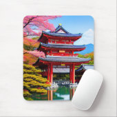 Tapis De Souris Temple japonais (Avec souris)
