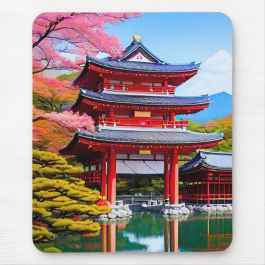 Tapis De Souris Temple japonais (Devant)