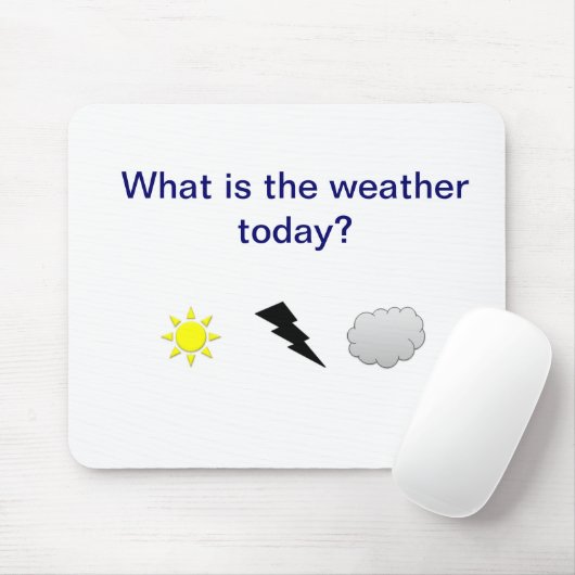 Tapis De Souris Temps (Avec souris)