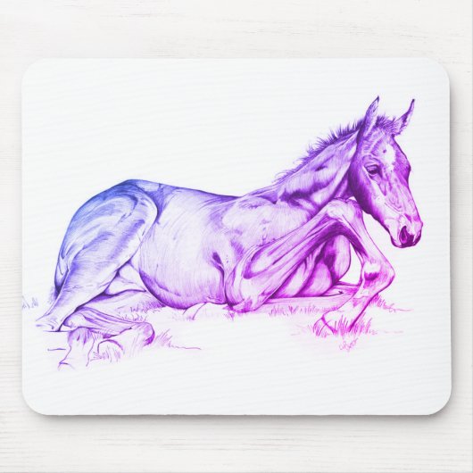 Tapis De Souris Temps calme (violet) (Devant)
