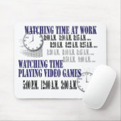 Tapis De Souris temps de observation au travail (Avec souris)