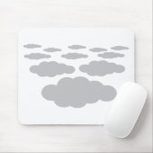 Tapis De Souris temps des nuages gris (Avec souris)