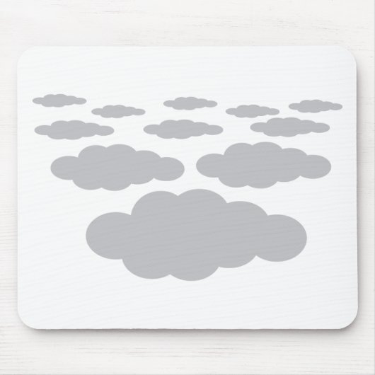 Tapis De Souris temps des nuages gris (Devant)