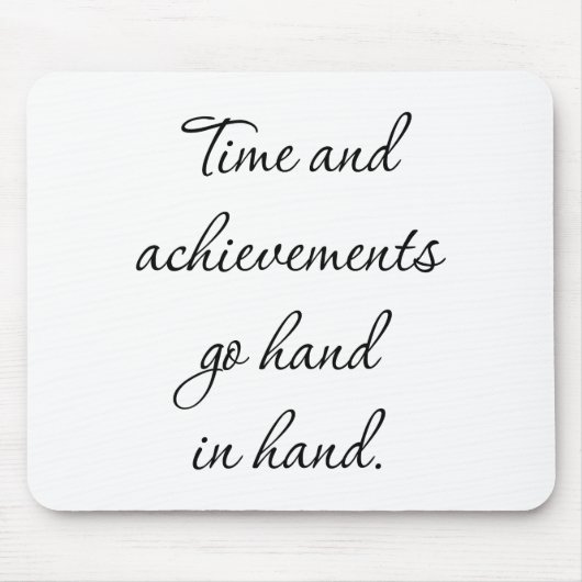 Tapis De Souris Temps Et Réalisations Pad Souris (Devant)