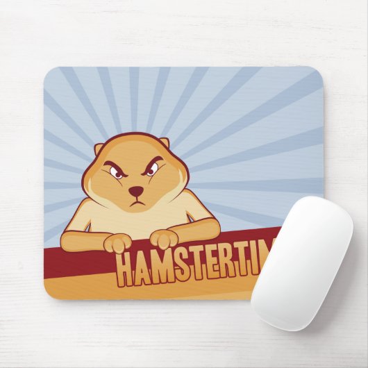 Tapis De Souris Temps Mousepad de hamster - horizontal (Avec souris)