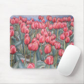 Tapis De Souris Temps MOUSEPAD original de tulipe (Avec souris)
