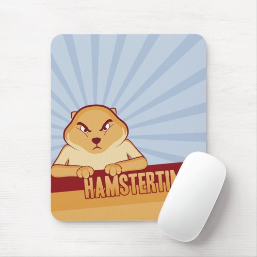 Tapis De Souris Temps Mousepad - verticale de hamster (Avec souris)