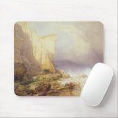 Tapis De Souris Temps orageux, falaises de dégagement de Seaton (Avec souris)