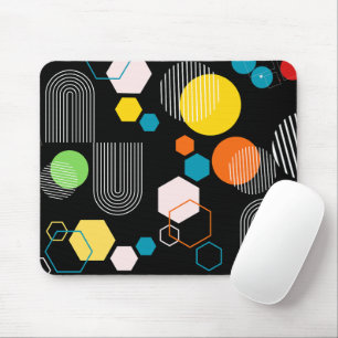 Tapis De Souris Tendance du milieu du siècle moderne géométrique N