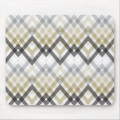 Tapis De Souris Tendance Style Zig Zag Chevron Vérifications Noir (Devant)