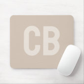Tapis De Souris Tendances Couleur Douce Tauft Monogram Mousepad (Avec souris)