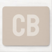 Tapis De Souris Tendances Couleur Douce Tauft Monogram Mousepad (Devant)
