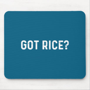 Tapis De Souris Tenez Rice Embarrassant Drôle Asiatique Social