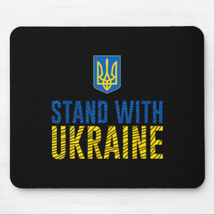 Tapis De Souris Tenez-vous aux côtés de l'Ukraine - Force ukrainie