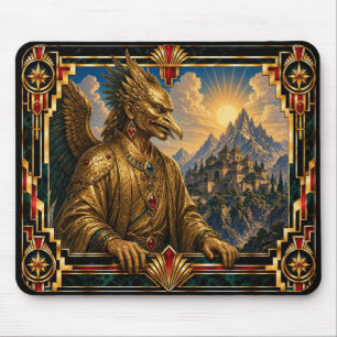 Tapis De Souris Tengu, Art Déco Mythique